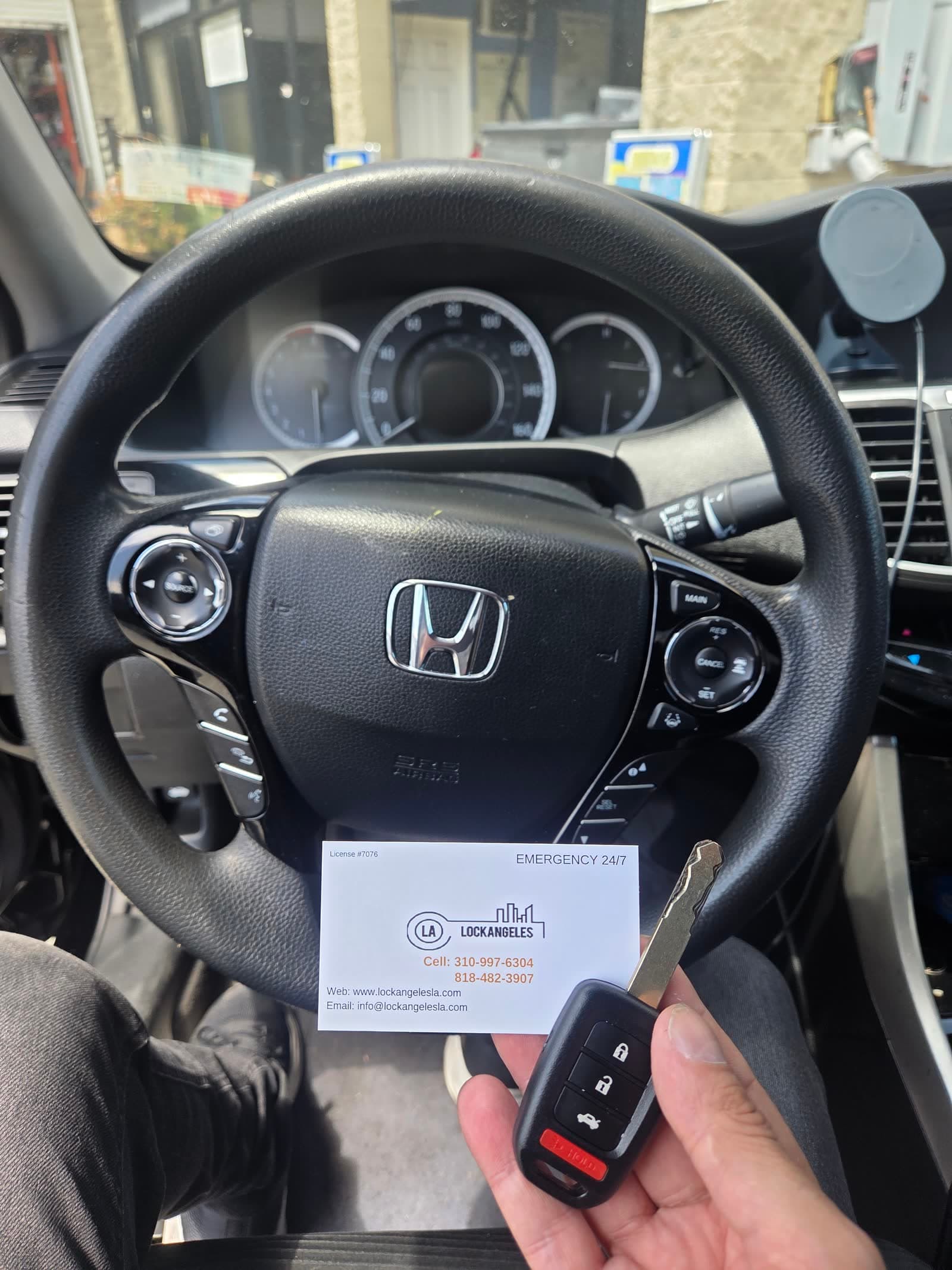 Emergency Honda Accord key replacement in Los Angeles