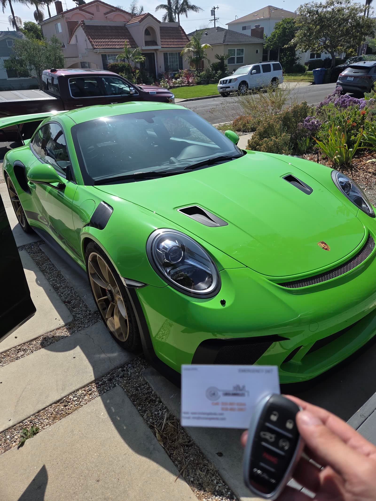 Porsche 911 GT3 RS car key replacement in Los Angeles