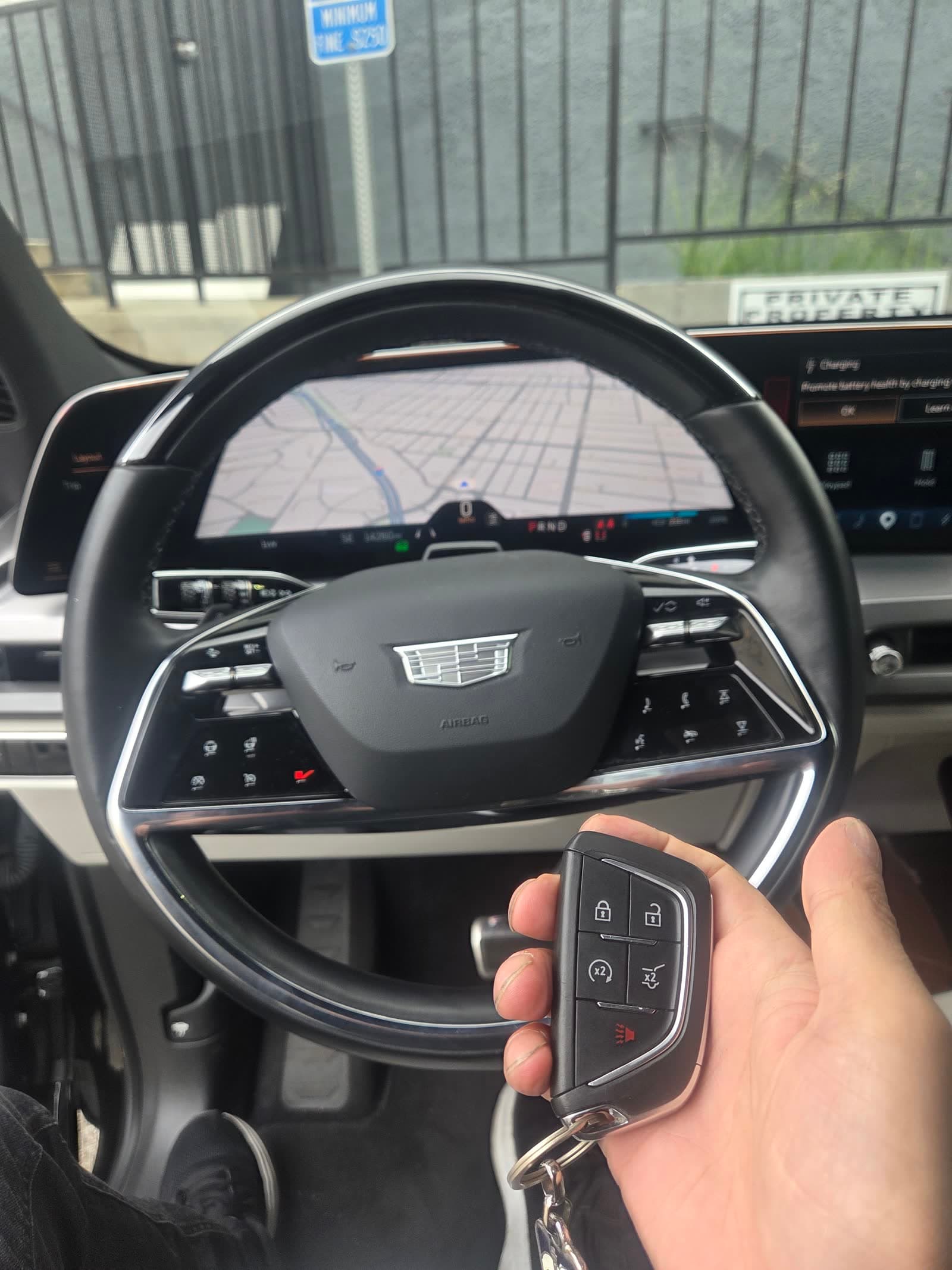 Cadillac lockout — new smart key programmed on-site in Los Angeles