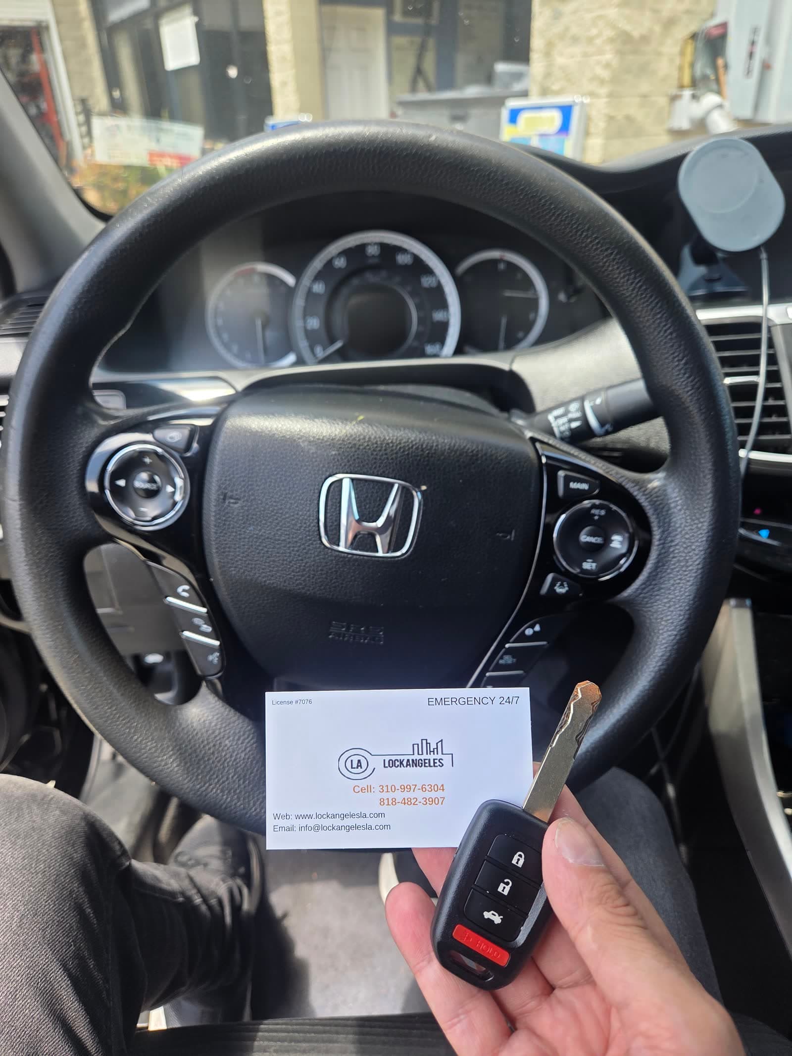 Honda Accord replacement key cut and programmed in Los Angeles