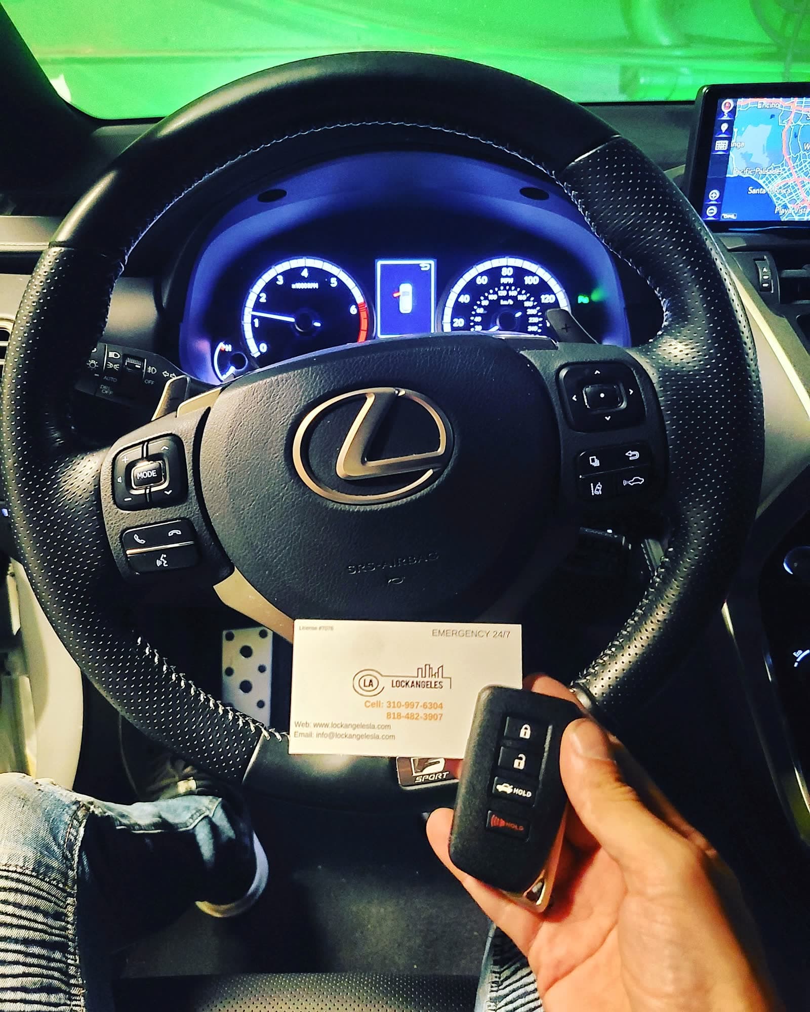 Lexus smart key replacement — two new keys programmed in Los Angeles