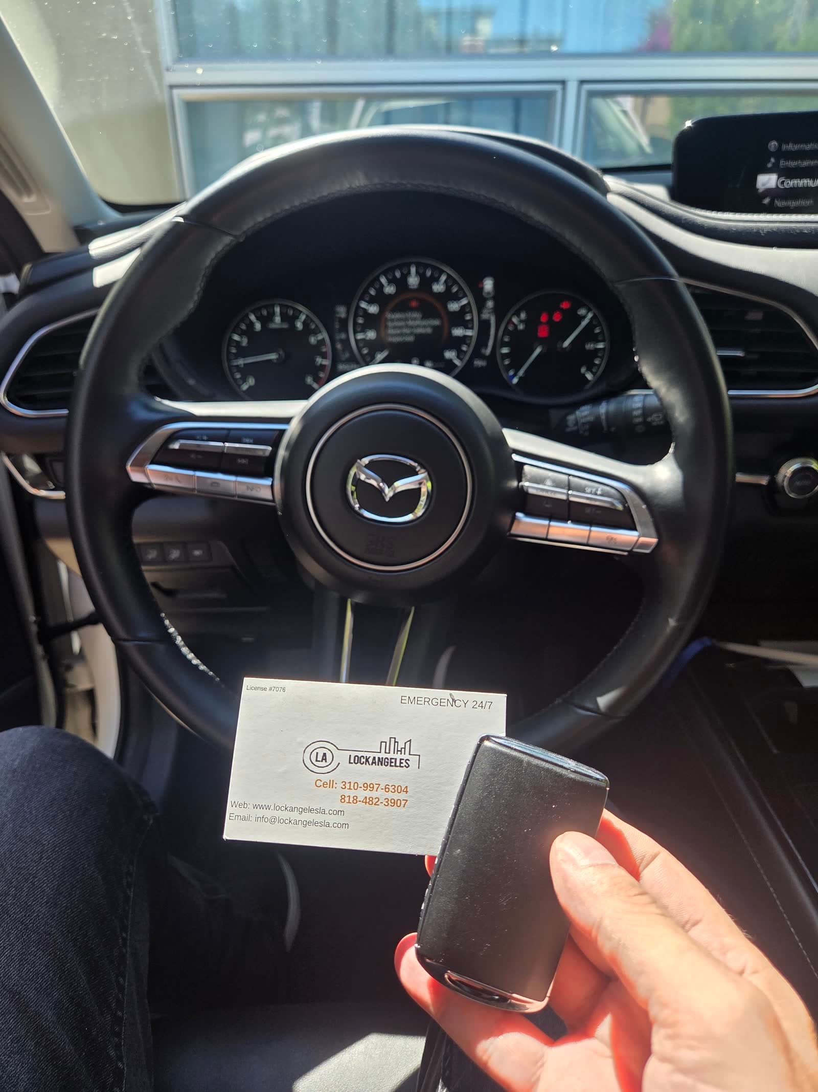 Mazda CX-30 car key replacement by LockAngeles mobile locksmith