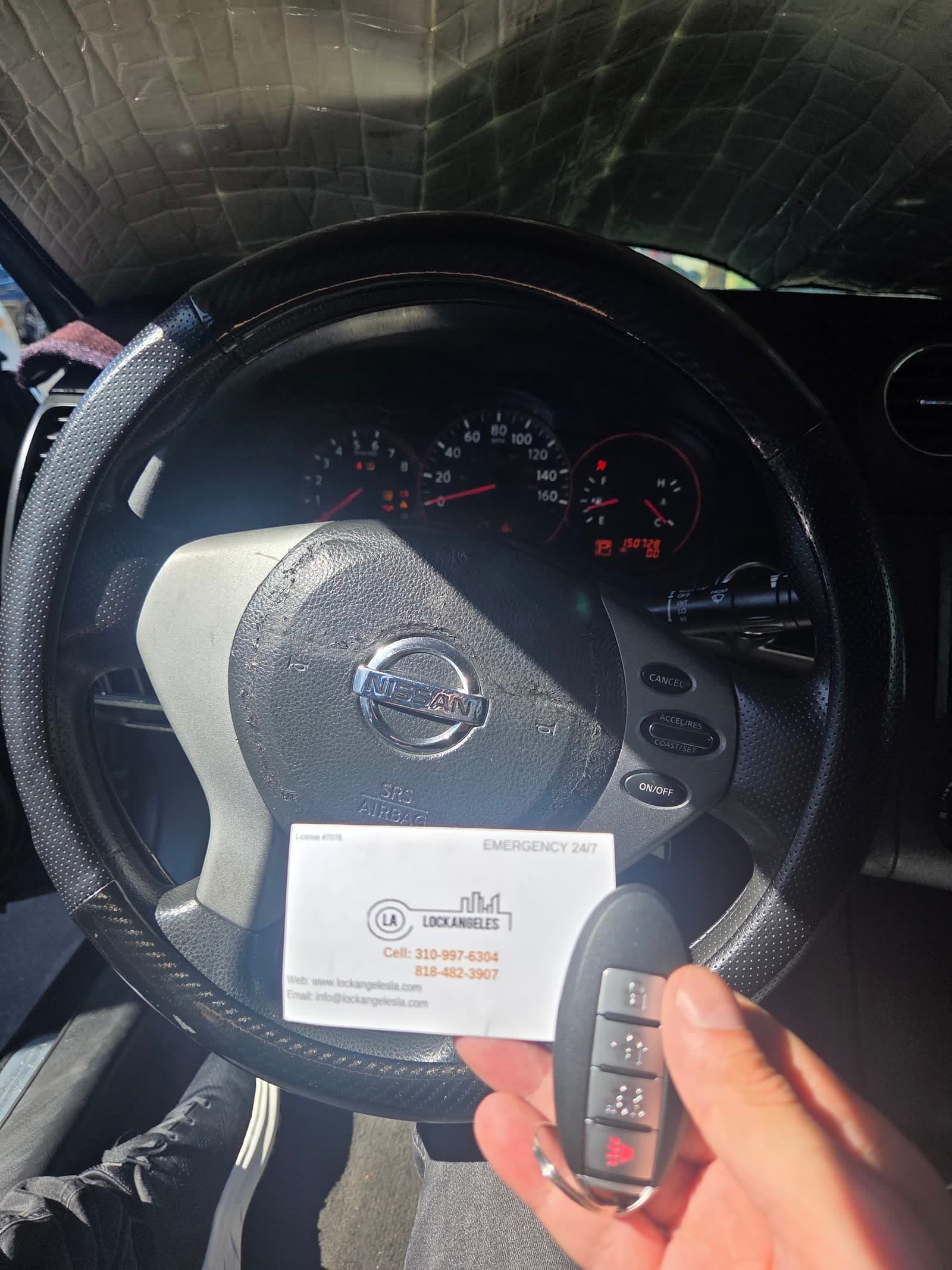 Nissan car lockout resolved with new smart key in Los Angeles