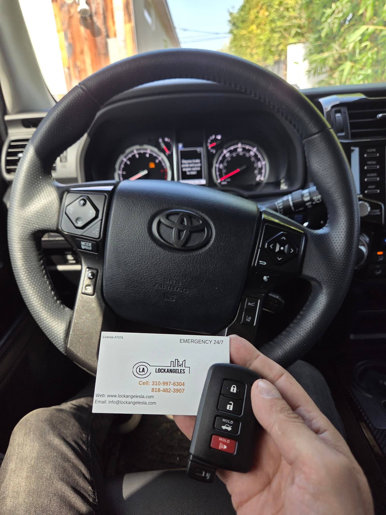 Toyota 4Runner smart key programming by mobile locksmith in Los Angeles
